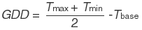 GDD calculation